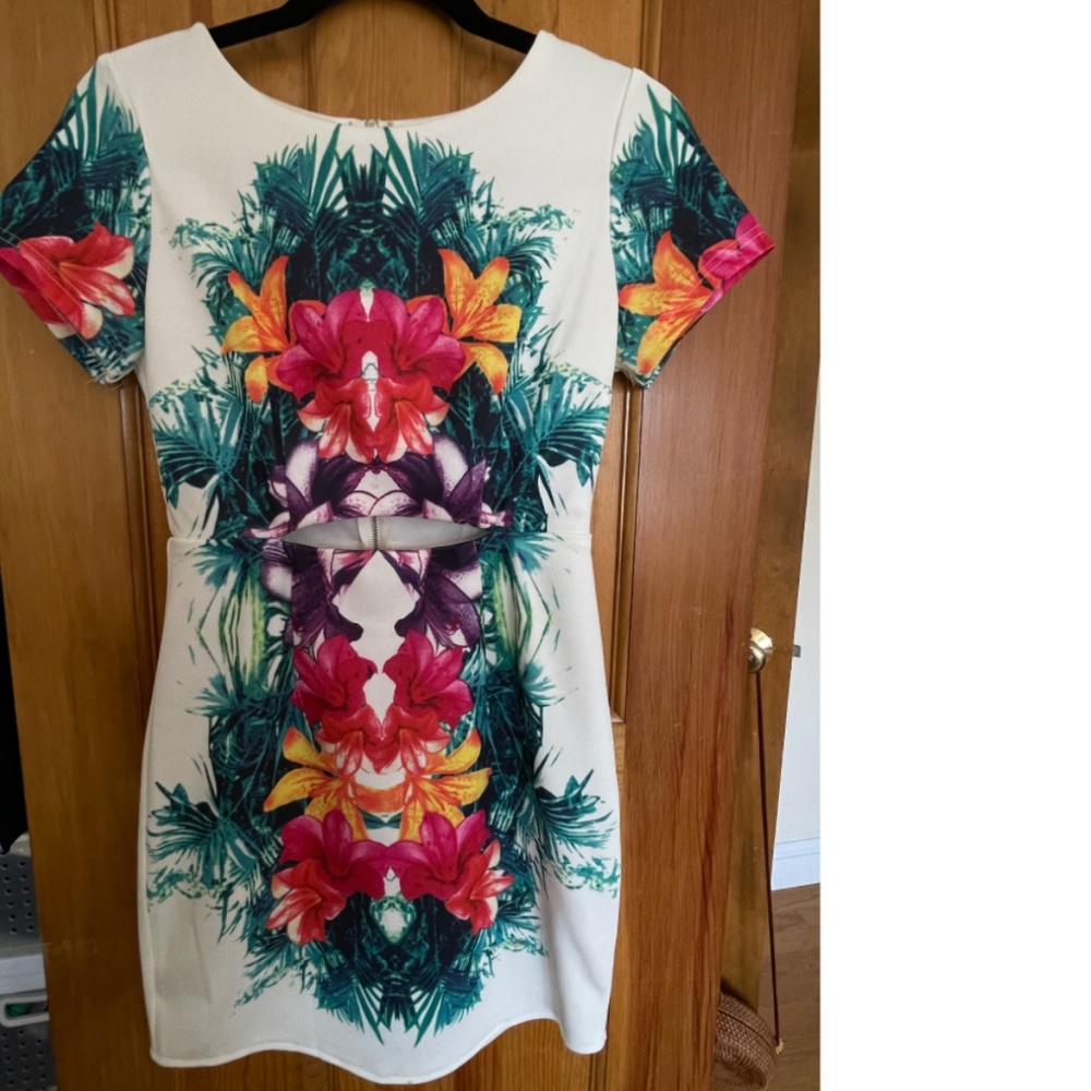 Bold Flower Mini Dress
